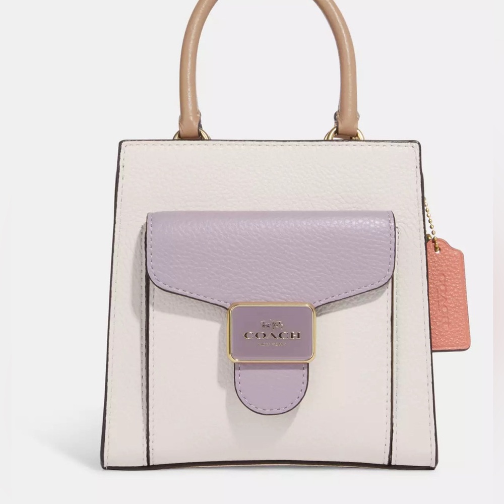 NWT Coach Mini Pepper Crossbody Colorblock